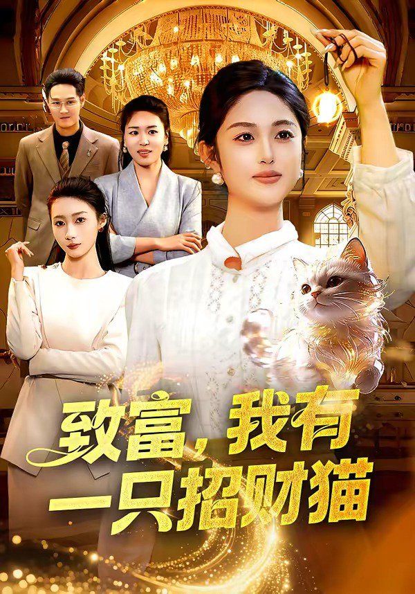 致富，我有一只招财猫海报